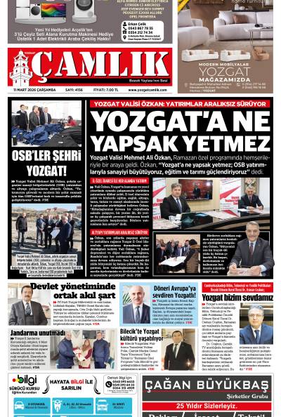 Yozgat Çamlık Gazetesi 11-03-2026