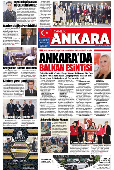 Çamlık Ankara Gazetesi 12-03-2026