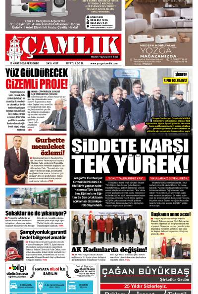 Yozgat Çamlık Gazetesi 12-03-2026