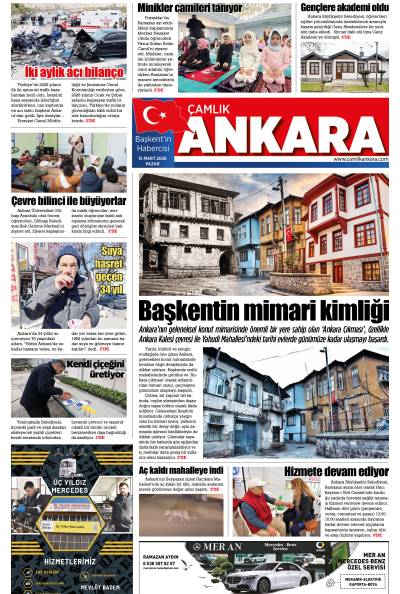 Çamlık Ankara Gazetesi 15-03-2026