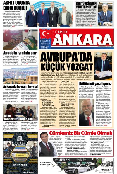 Çamlık Ankara Gazetesi 16-03-2026