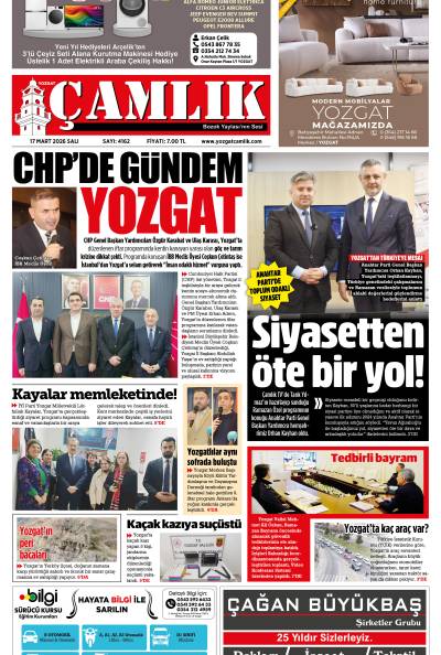 Yozgat Çamlık Gazetesi 17-03-2026