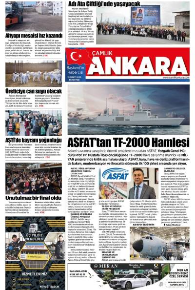 Çamlık Ankara Gazetesi 19-03-2026