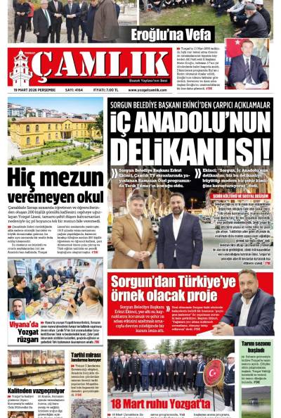 Yozgat Çamlık Gazetesi 19-03-2026