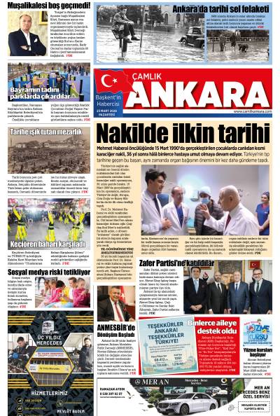 Çamlık Ankara Gazetesi 23-03-2026