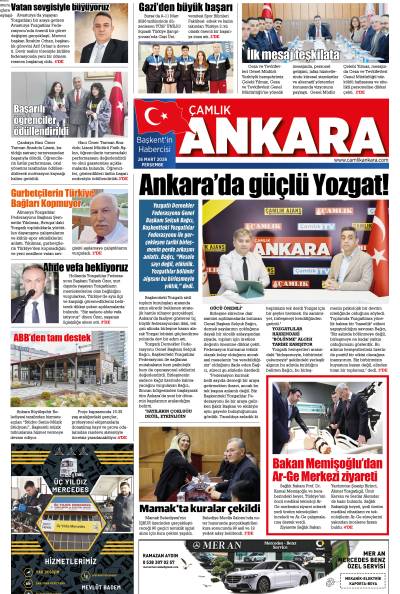 Çamlık Ankara Gazetesi 26-03-2026