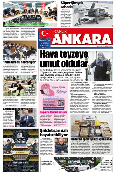 Çamlık Ankara Gazetesi 29-03-2026