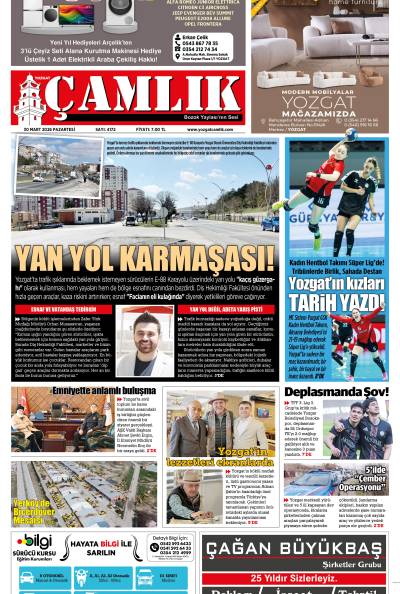 Yozgat Çamlık Gazetesi 30-03-2026