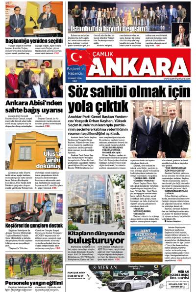 Çamlık Ankara Gazetesi 31-03-2026