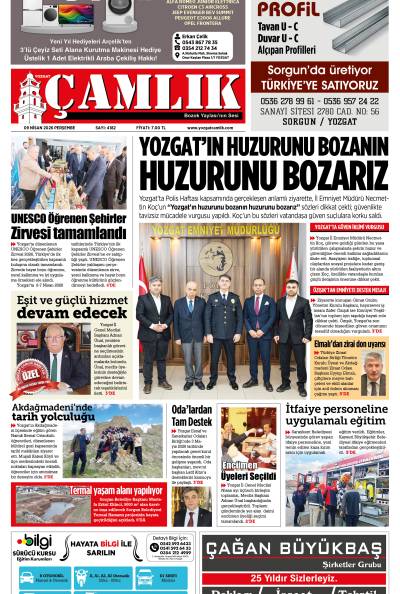 Yozgat Çamlık Gazetesi 09-04-2026