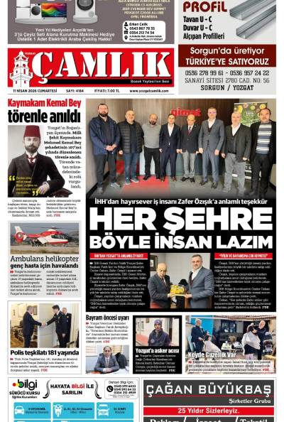 Yozgat Çamlık Gazetesi 11-04-2026