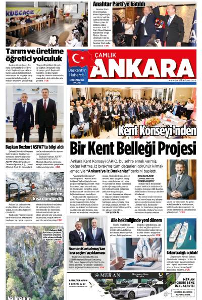 Çamlık Ankara Gazetesi 12-04-2026