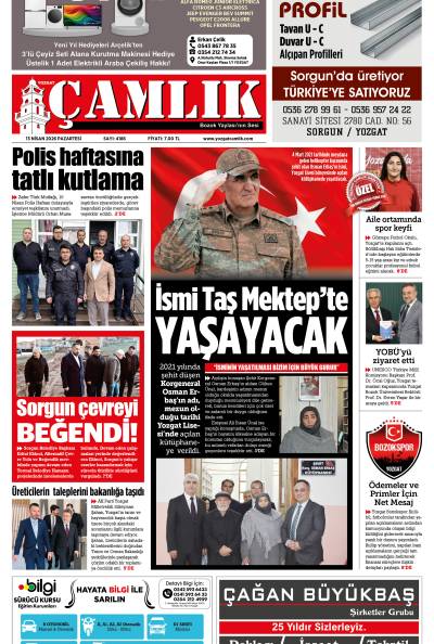 Yozgat Çamlık Gazetesi 13-04-2026