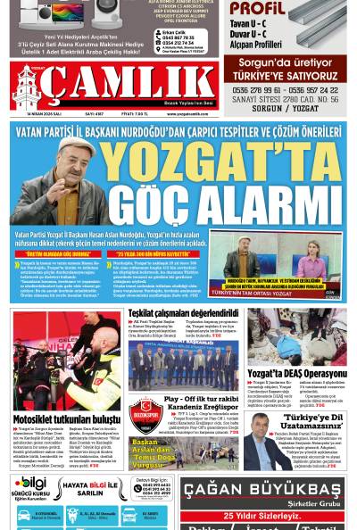 Yozgat Çamlık Gazetesi 14-04-2026