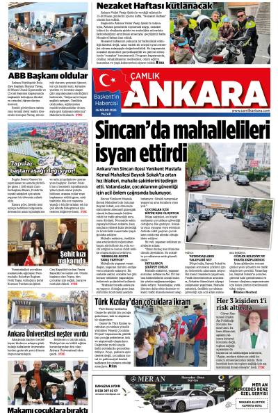 Çamlık Ankara Gazetesi 26-04-2026