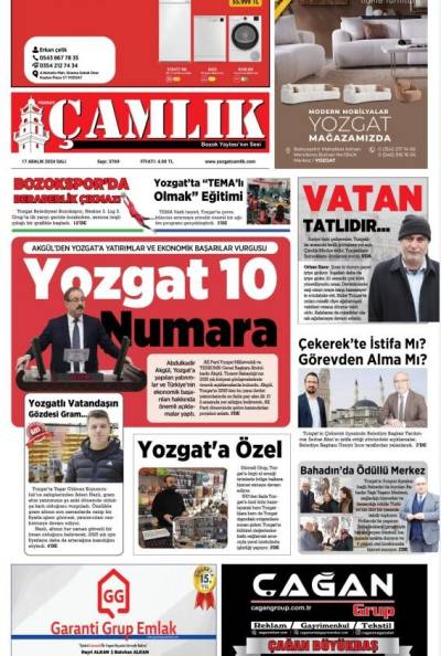 Yozgat Çamlık Gazetesi 17-12-2024