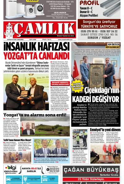 Yozgat Çamlık Gazetesi 06-05-2026