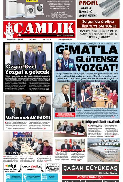 Yozgat Çamlık Gazetesi 07-05-2026