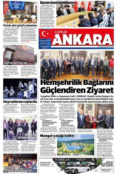 Çamlık Ankara Gazetesi 10-05-2026