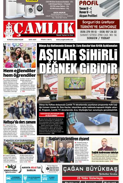 Yozgat Çamlık Gazetesi 10-05-2026