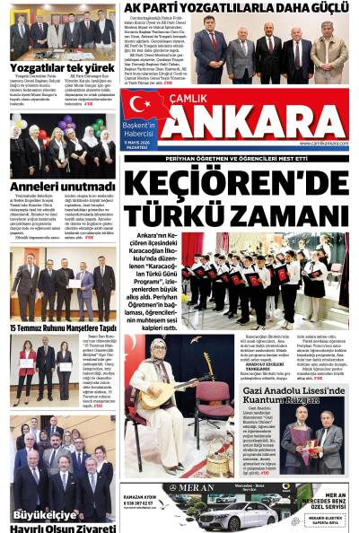 Çamlık Ankara Gazetesi 11-05-2026