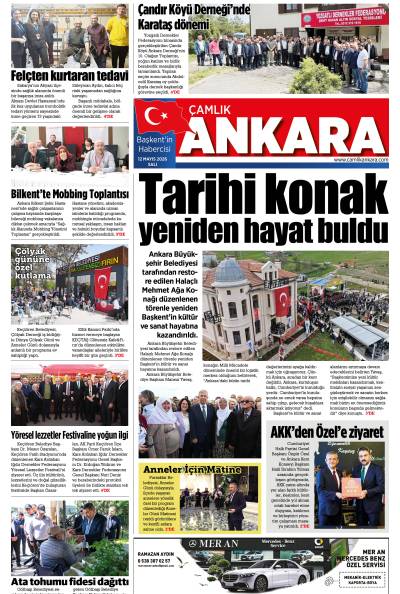 Çamlık Ankara Gazetesi 12-05-2026