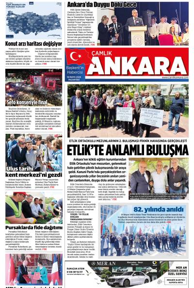 Çamlık Ankara Gazetesi 18-05-2026