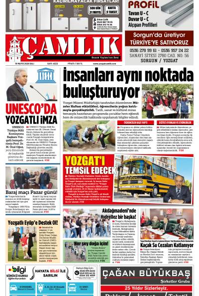 Yozgat Çamlık Gazetesi 19-05-2026