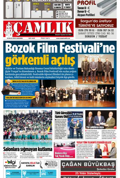 Yozgat Çamlık Gazetesi 20-05-2026