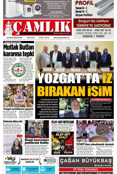 Yozgat Çamlık Gazetesi 24-05-2026