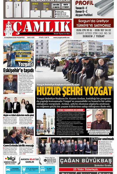Yozgat Çamlık Gazetesi 01-06-2026