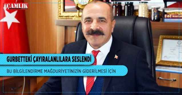 Başkan Cokdar, gurbetteki Çayıralanlılara çağrıda bulundu