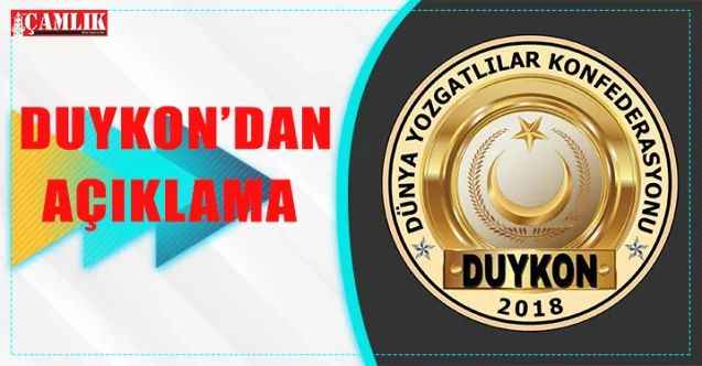 DUYKON’dan açıklama