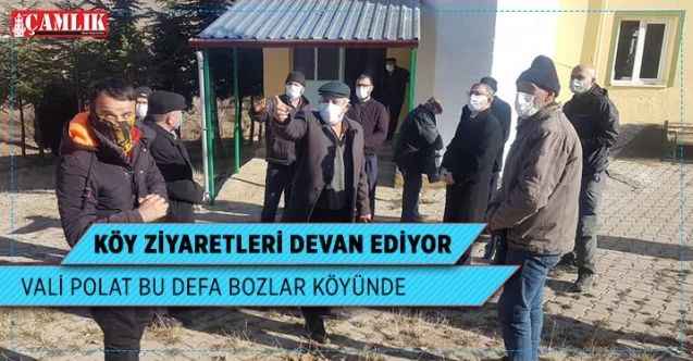 Vali Polat köy ziyaretlerine devam ediyor, bu hafta Bozlar Köyünde Cuma namazı kıldı