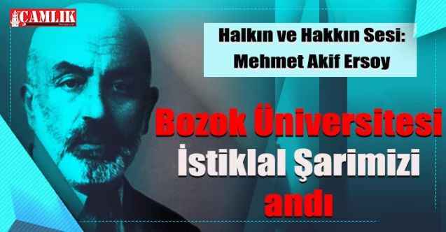 Yozgat Bozok Üniversitesi’nde İstiklal Şairimizi andılar
