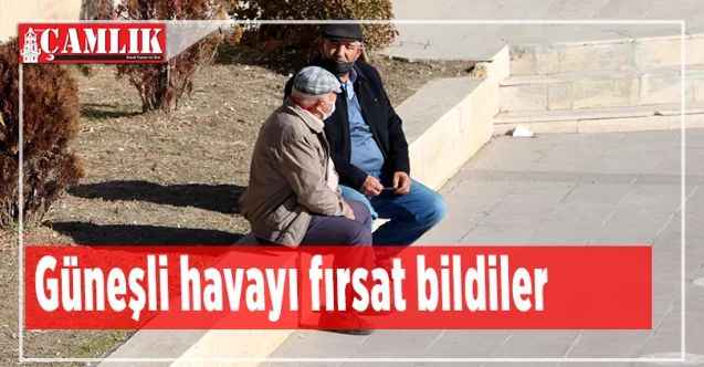 Yozgat'ta güneşli havayı fırsat bildiler