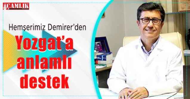Prof. Dr. Taner Demirer'den Yozgat'a anlamlı destek