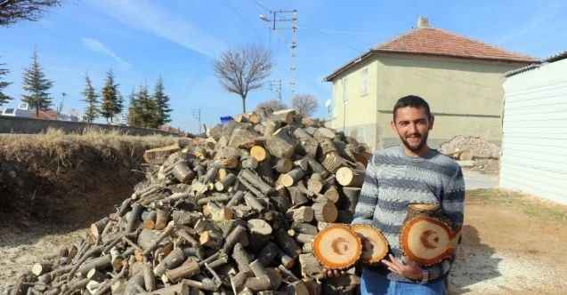 Kesilen ağacın gövdesinden “ay yıldız” figürü çıktı