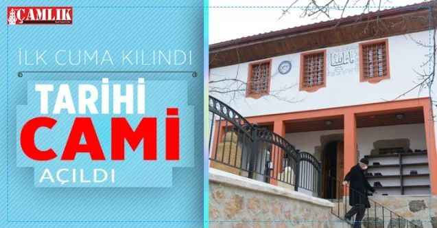 Tarihi Tekke Arap Dede Camii düzenlenen törenle ibadete açıldı
