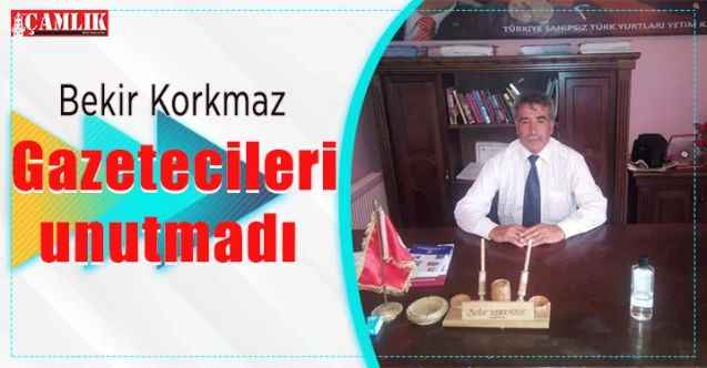 Bekir Korkmaz, gazetecileri unutmadı