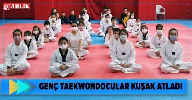 Genç Taekwondocular kuşak atladı
