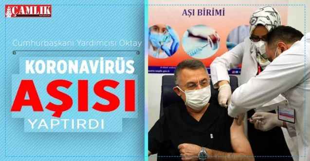 Cumhurbaşkanı Yardımcısı Oktay, koronavirüs aşısı yaptırdı