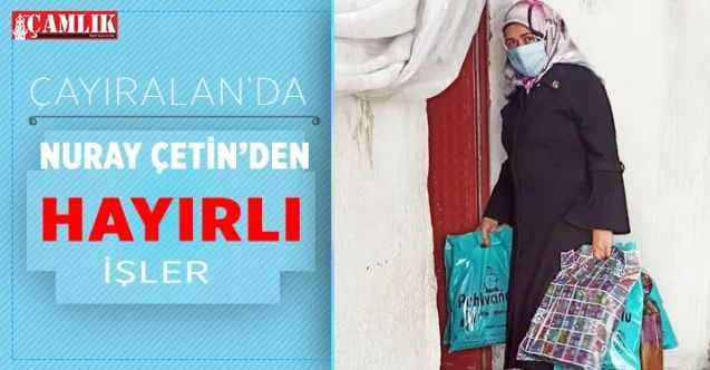MHP Çayıralan Kadın Kolları Başkanı Nuray Çetin'den Hayırlı İşler