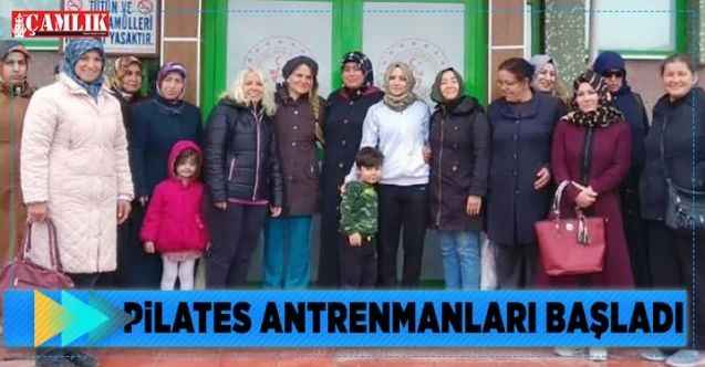 Pilates antrenmanları başladı