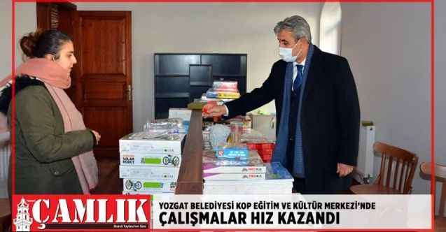 Yozgat Belediyesi KOP Eğitim ve Kültür Merkezi'nde çalışmalar hız kazandı
