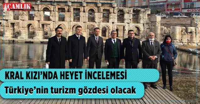 Yozgat'ın Sarıkaya İlçesi'nde bulunan Roma Hamamı'na heyet incelemesi