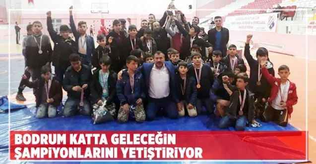 Bodrum katında geleceğin şampiyonlarını yetiştiriyor