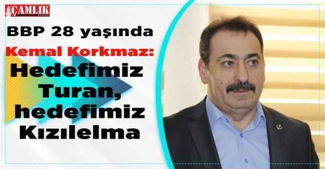 BBP Yozgat İl Başkanı Kemal Korkmaz: Hedefimiz Turan, hedefimiz Kızıl Elma