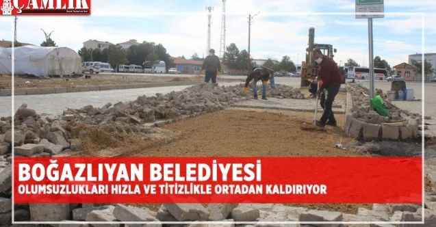 Boğazlıyan Belediyesi olumsuzlukları hızla ve titizlikle ortadan kaldırıyor