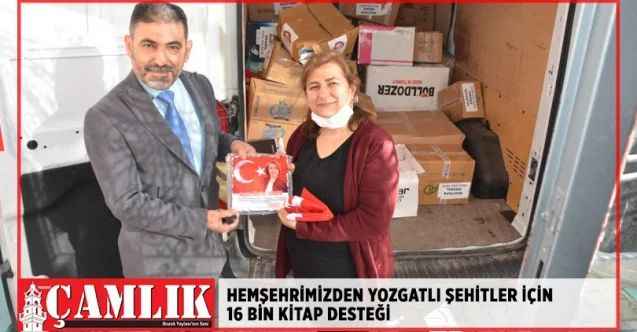 Hemşehrimiz Mustafa Eranıl'dan Yozgatlı şehitler için 16 bin kitap desteği